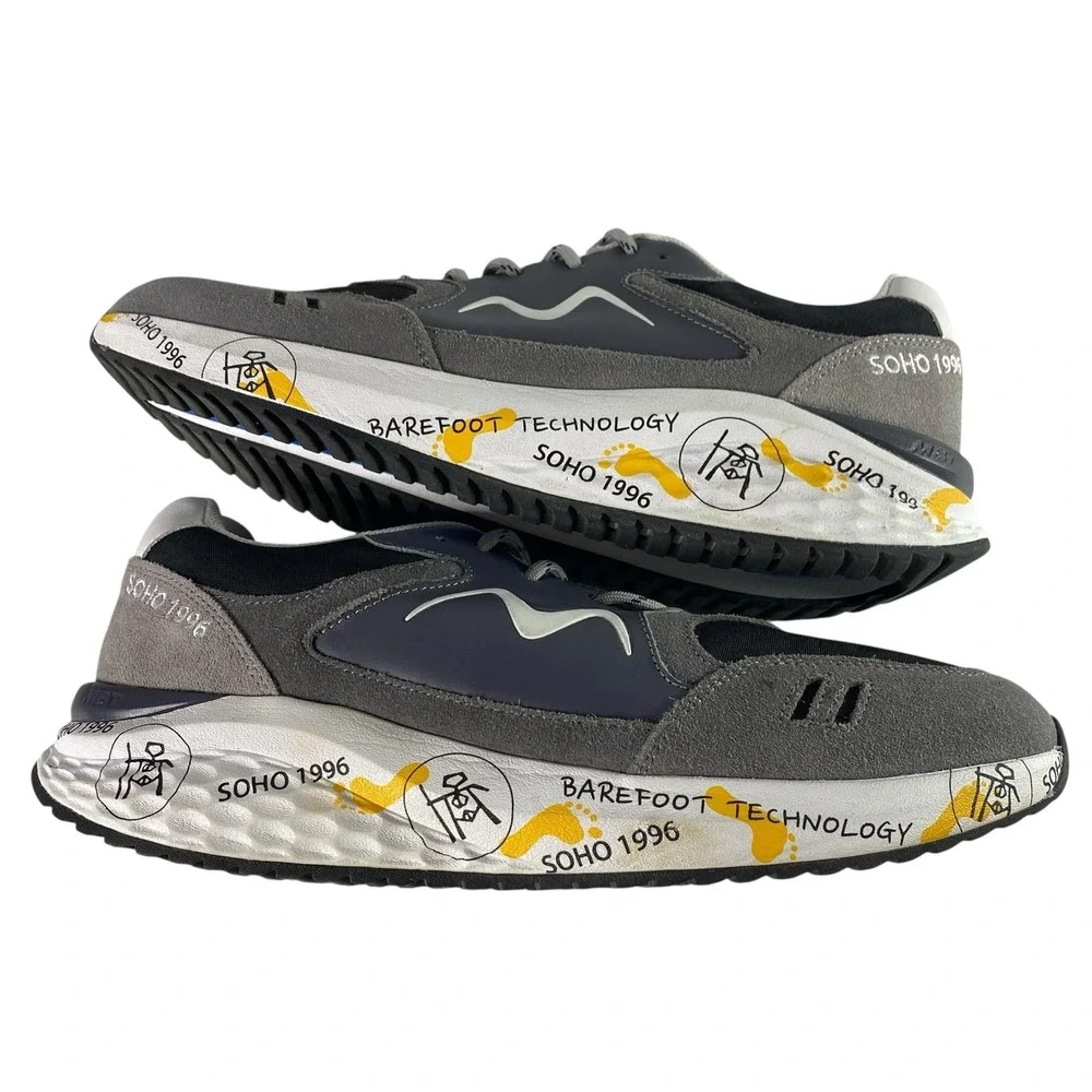 MBT Walking Shoes Mens Size 8.5 EU 42 Black Gray Rocker Sole Barefoot 702884-03N